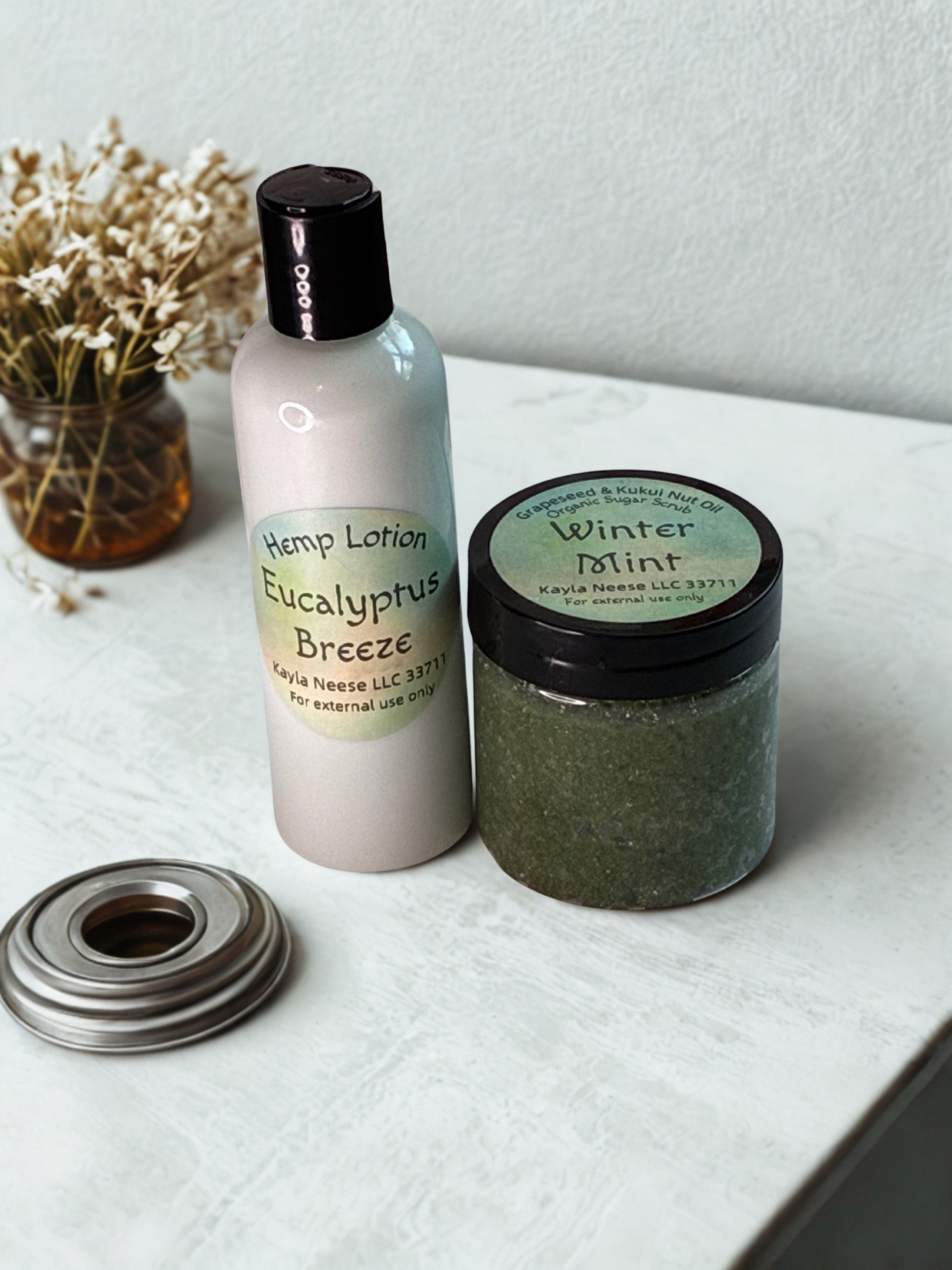 Organic Sugar Scrubs and Hemp Lotions