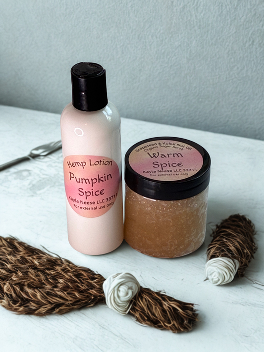Organic Sugar Scrubs and Hemp Lotions